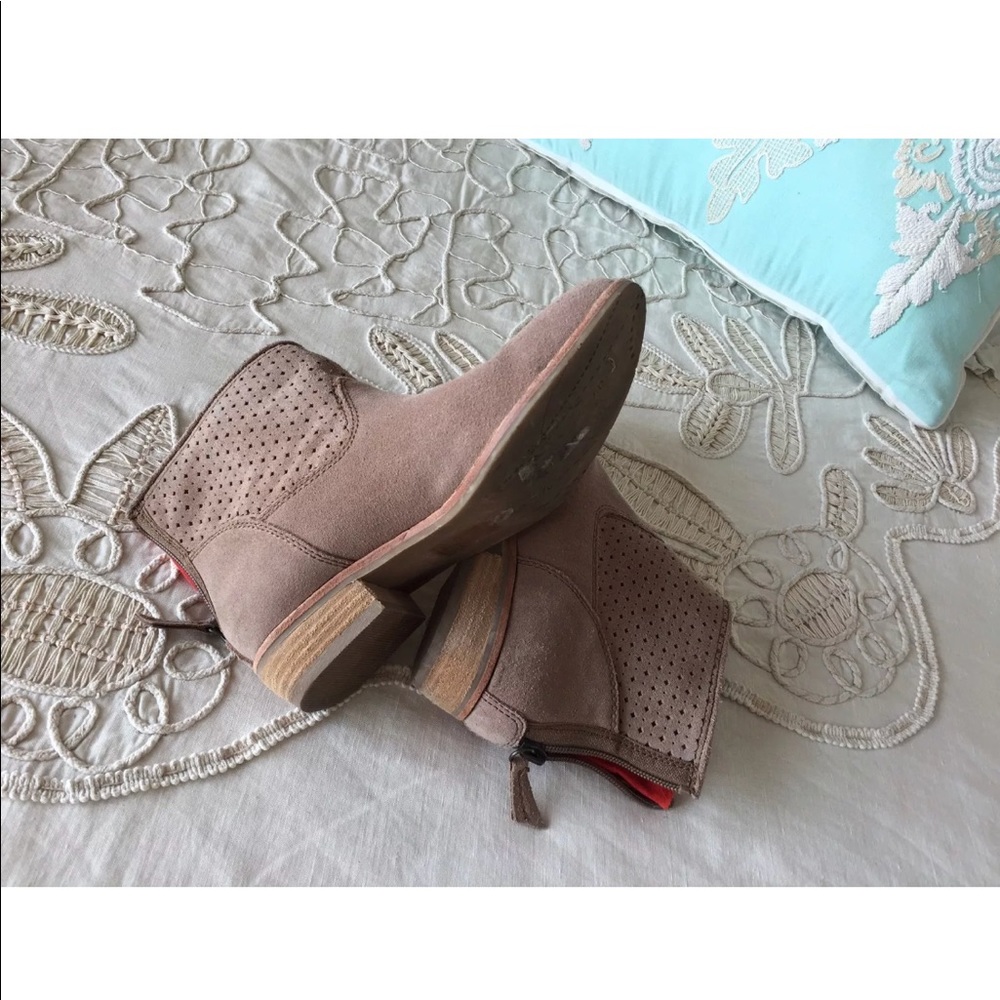 Anthropologie Dolce Vita 6 suede leather booties shoes boots - Picture 7 of 8